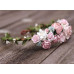 Pale Blush Pink Flower Crown Headband Wedding Head Wreath Crown 